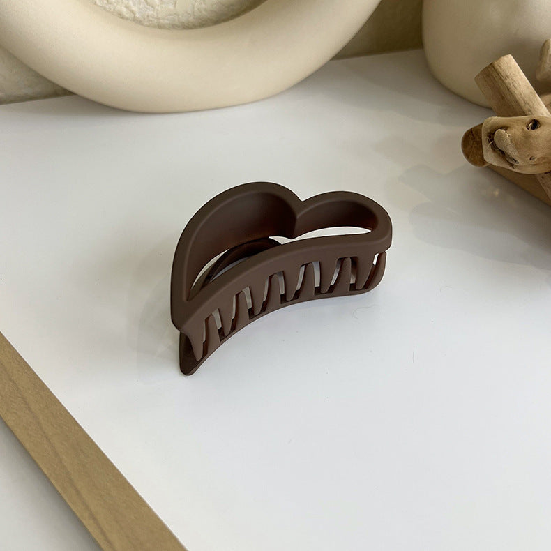 Brown-colored Back Of The Head Large Plate Hair Clip