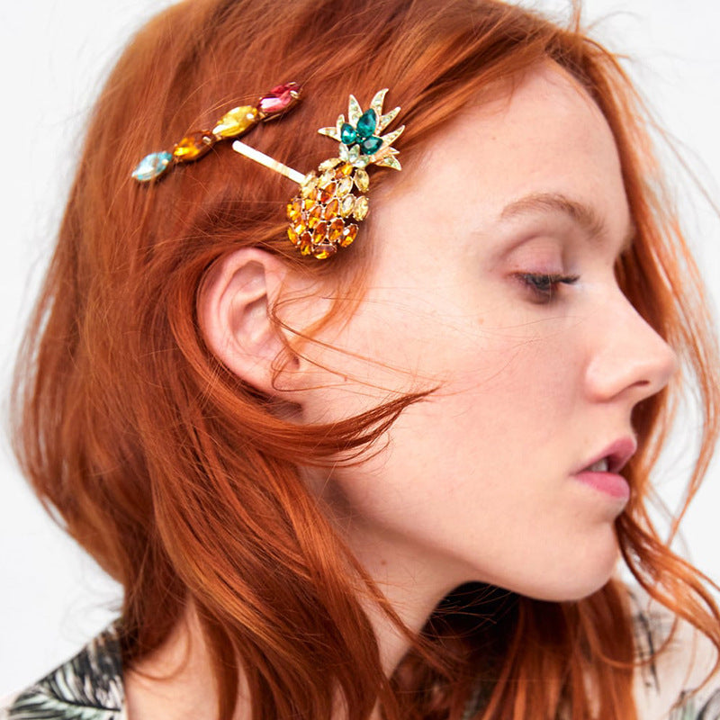 Hair Color Pineapple Clip Three-piece Set