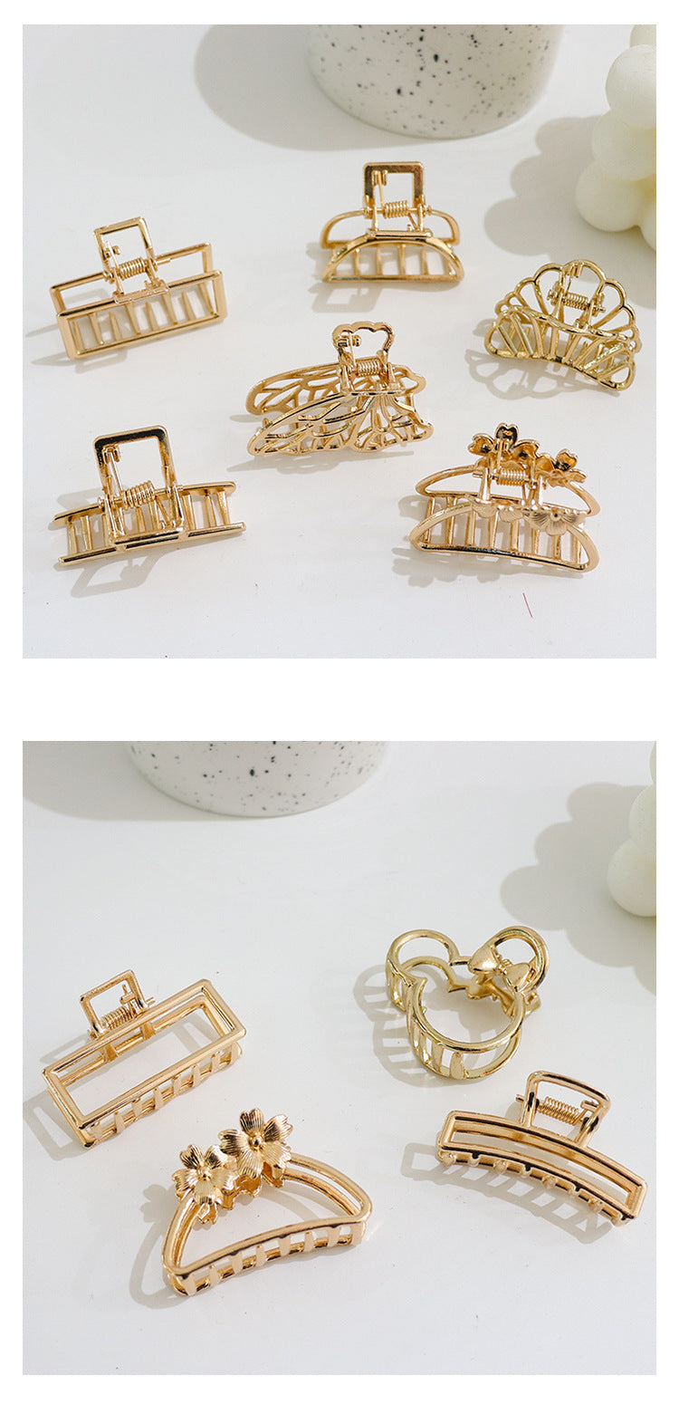 Shark Clip Small Size Back Head Metal Barrettes