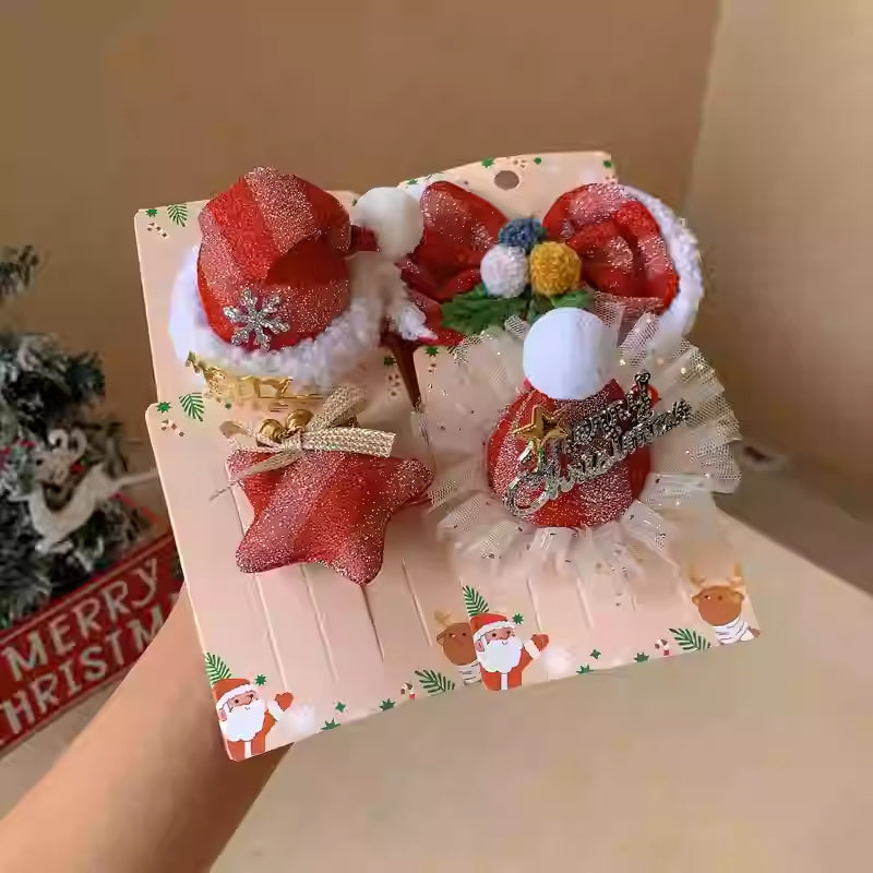Hat Barrettes Cute Girly Heart