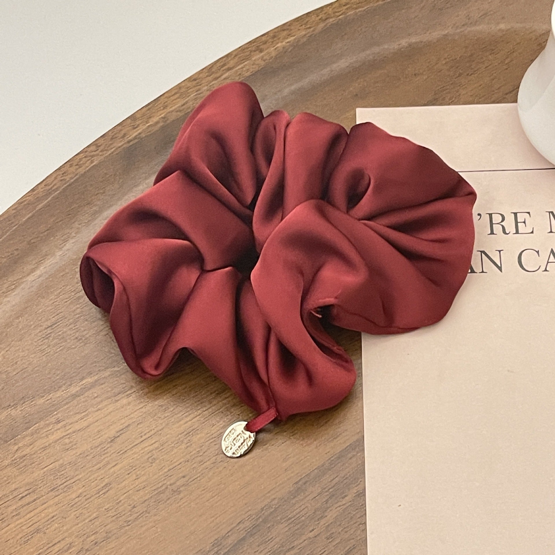 Simple High-quality Satin Large Intestine Hair Ring