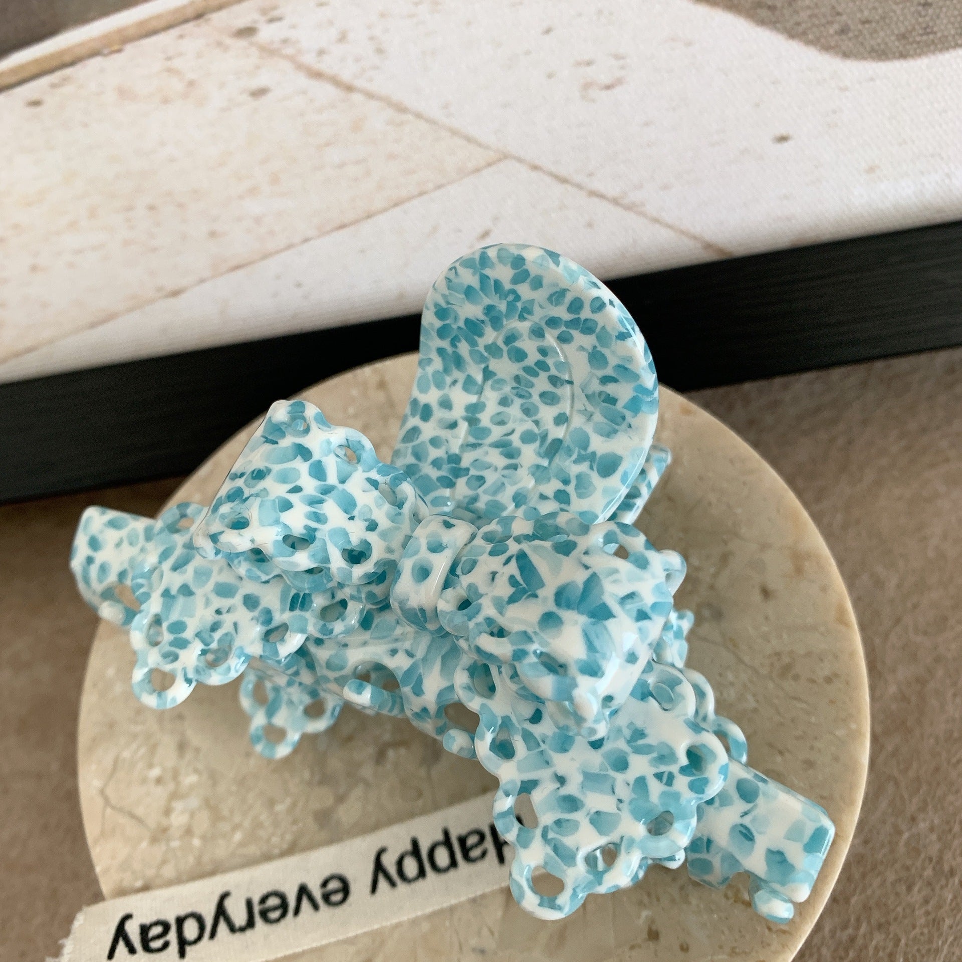 Acetic Acid Lace Bow Barrettes Sweet Temperament Girl