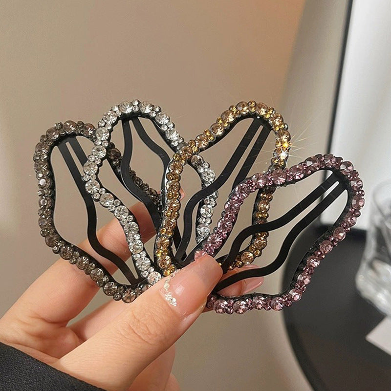 Cloud Clip Cropped Hair BB Clip High-end Rhinestone-encrusted