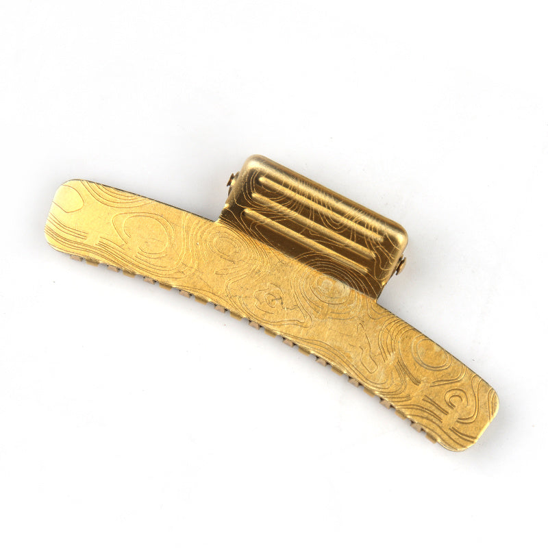 Retro oil head clip Hair locating clip side temple clip