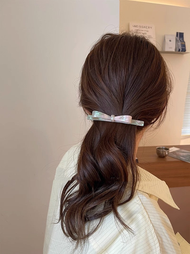 Best Vertical Bow Simple Hair Clip Women