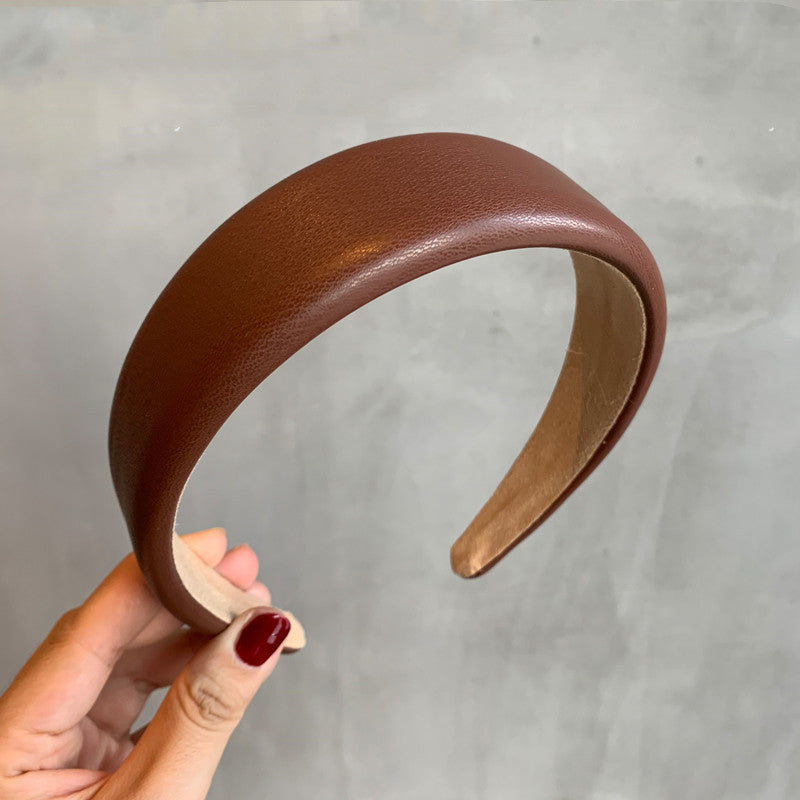 Retro Easy Matching Sponge Headband Graceful And Fashionable Headband Hair Clip Female
