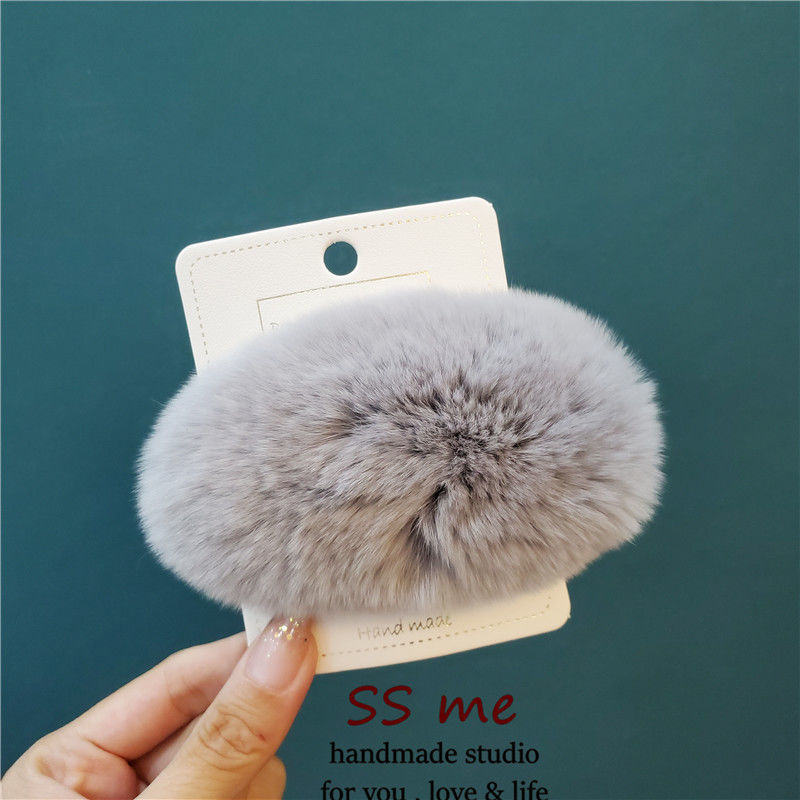 Women's Fashion Super Cute Plush Hair Clip