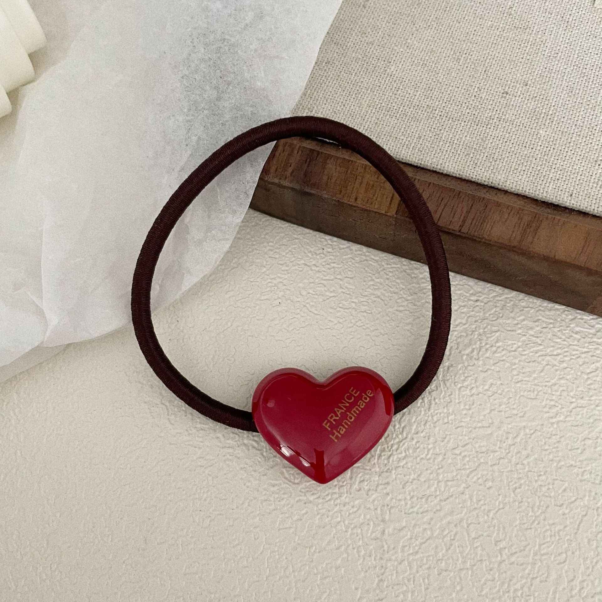 Simple Love Acetate Candy Hair Ring High Elasticity
