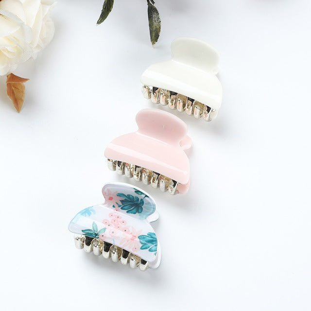 Women's Fashion Personalized Acrylic Printing Barrettes
