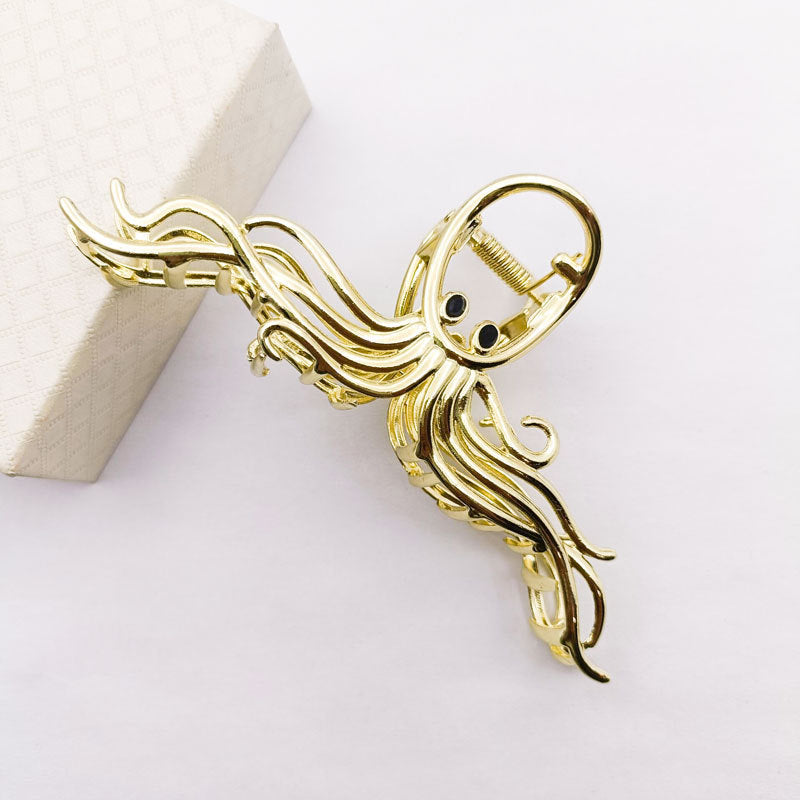 Octopus Big Hair Grab French Retro Back Head Shark Clip Side Clip Grip Female