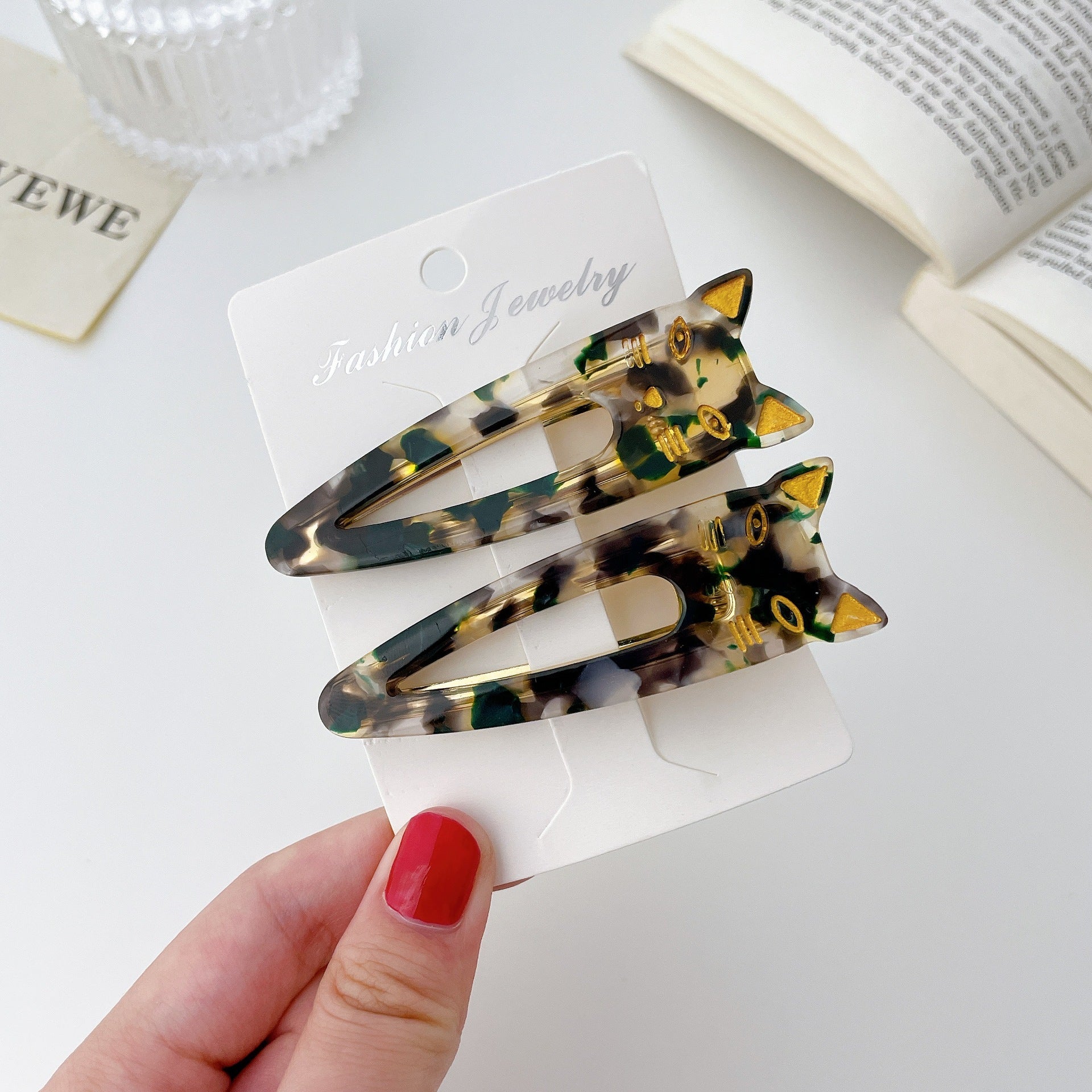 Women's Acetate Plate Bangs Hair Clip