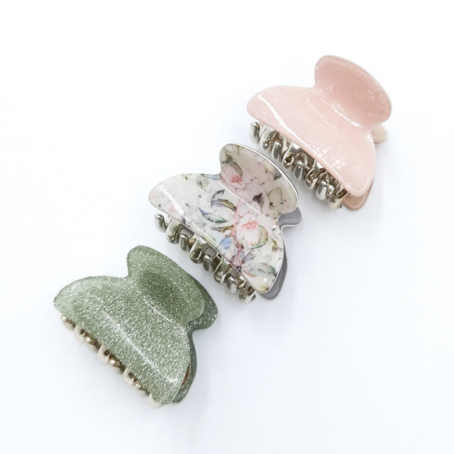 Women's Fashion Personalized Acrylic Printing Barrettes