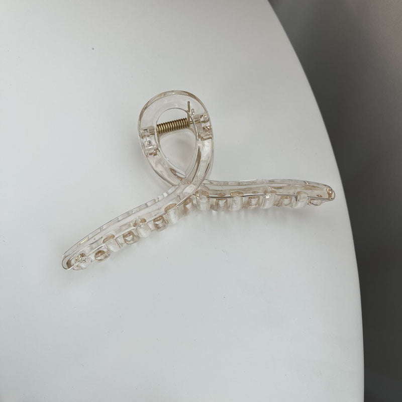 Acrylic Oversized Jelly Palette Hair Shark Clip