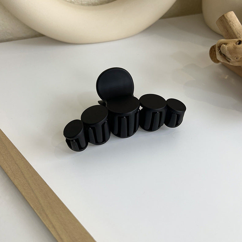 Brown-colored Back Of The Head Large Plate Hair Clip