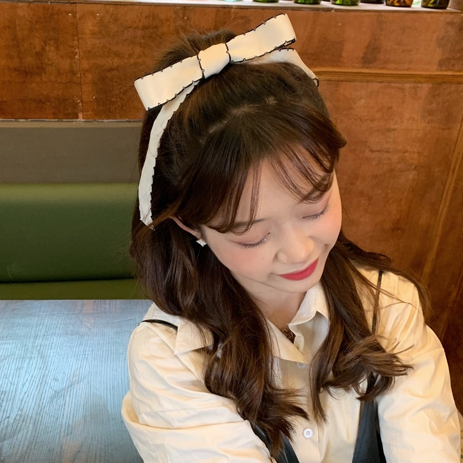 Fashion Women's Wavy Side Bow Hair Clip