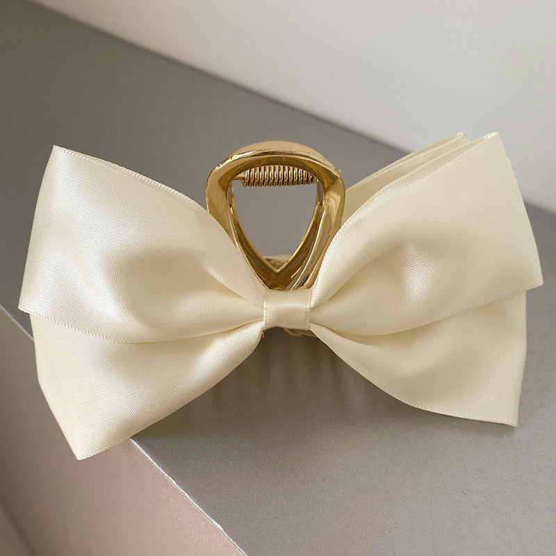 Women's Fashion Simple Satin Bow Barrettes