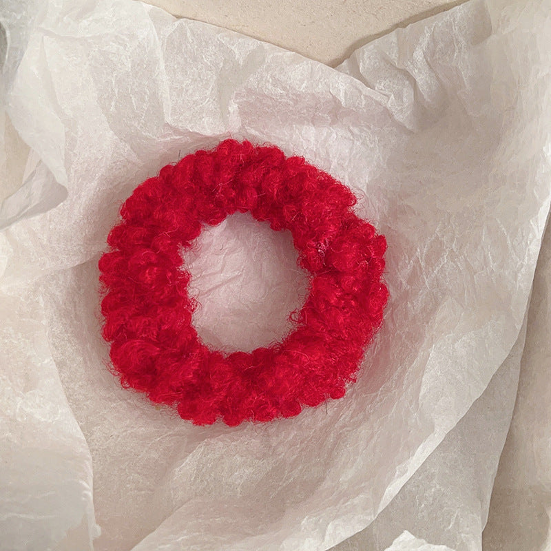 Cute Plush Intestine Hair Ring  Scrunchies  Girls' Hair Accessories
