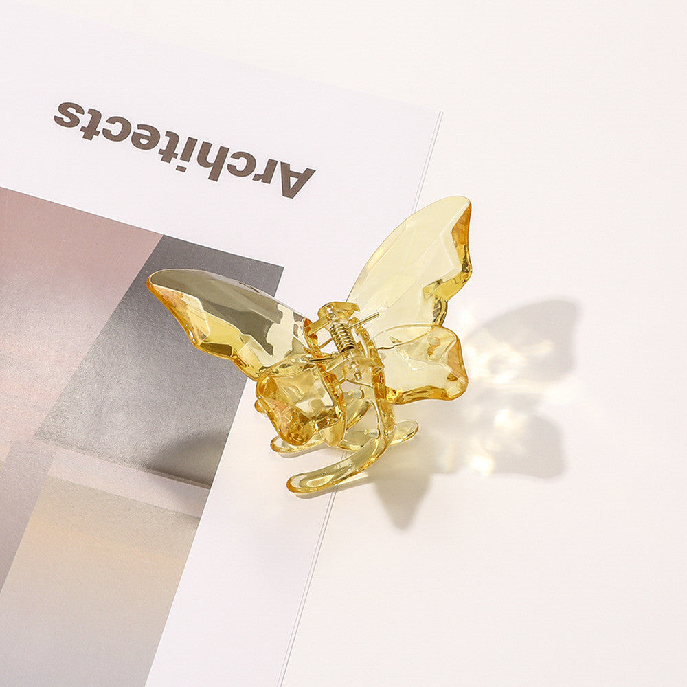Women's Fashion Transparent Butterfly Barrettes