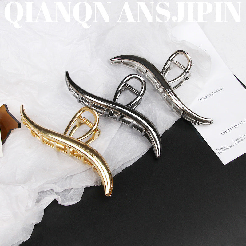 Simple High-grade Metal Barrettes Women