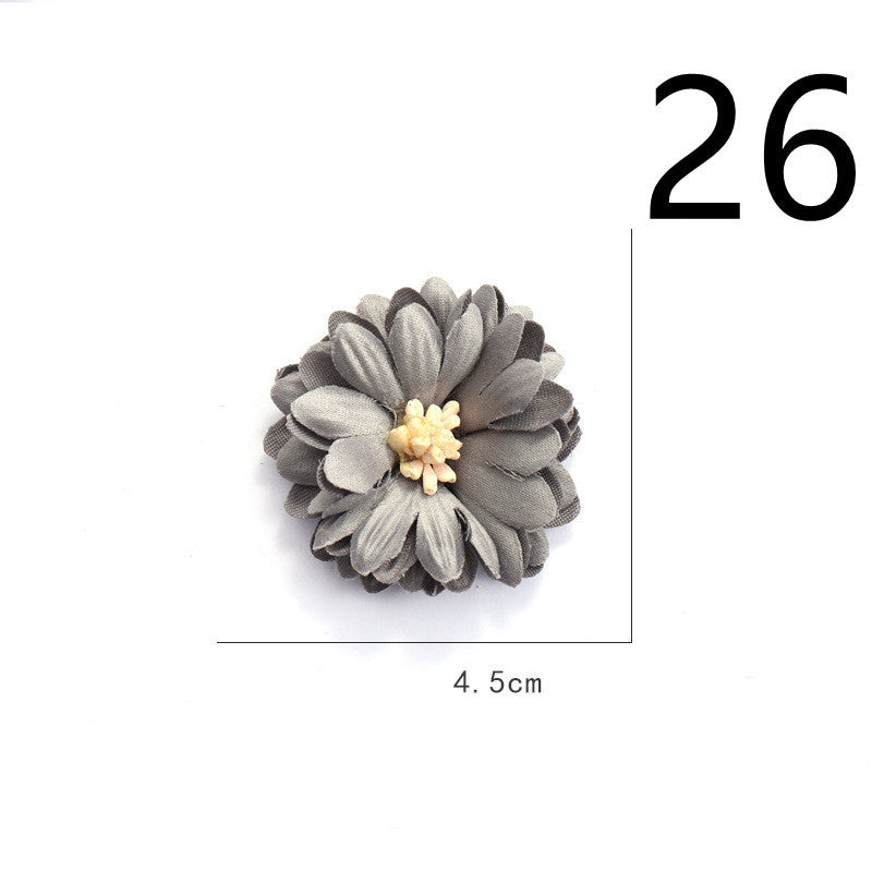 Fabric Flower Rose Sticky Head DIY Handmade Headdress