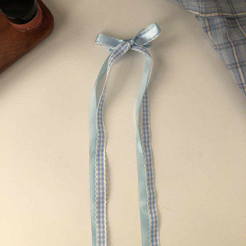 Sweetheart Pure Desire Lace Bow Barrettes Pairs Ponytail