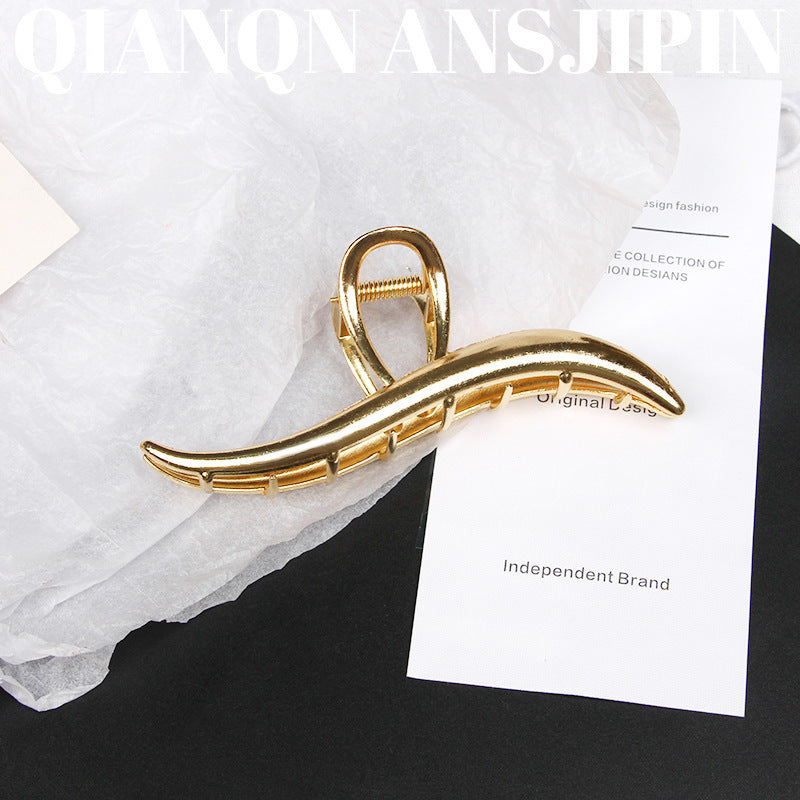 Simple High-grade Metal Barrettes Women
