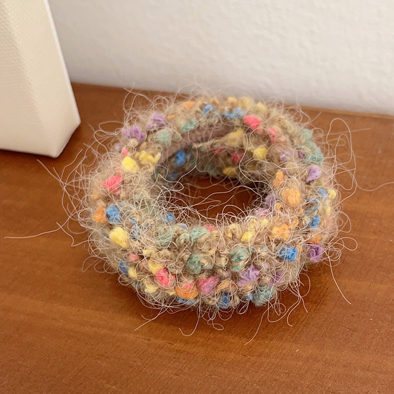 Cute Plush Intestine Hair Ring  Scrunchies  Girls' Hair Accessories