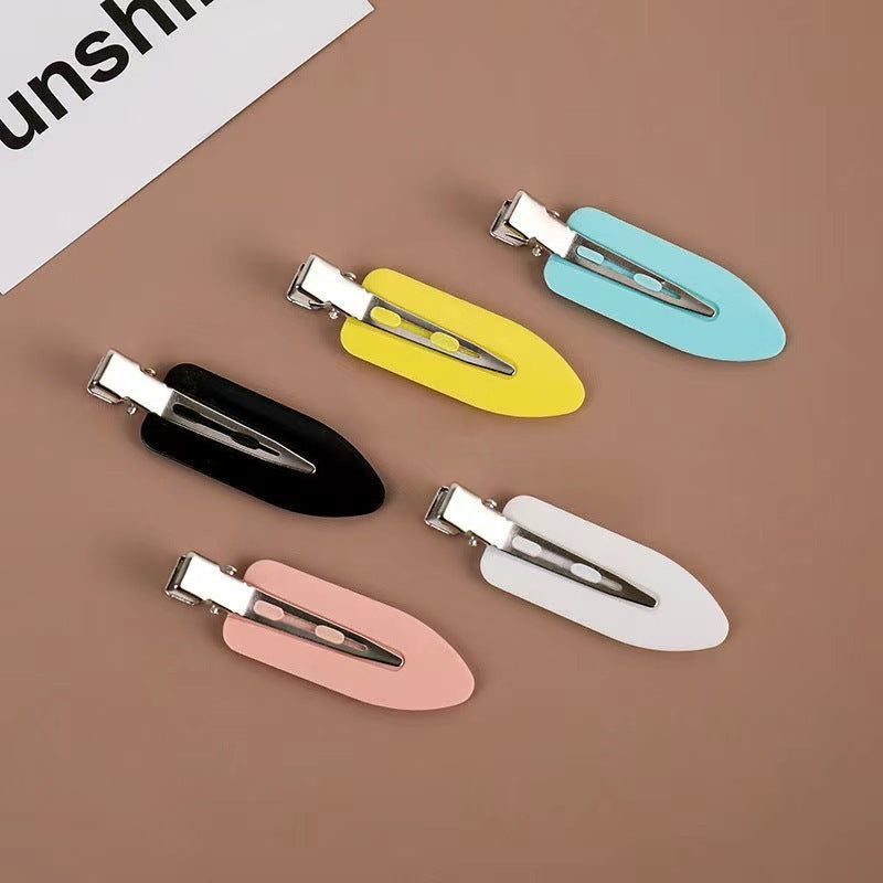 Popular Best Small Leaf Duckbill Clip DIY Seamless Hair Clip Handmade Material