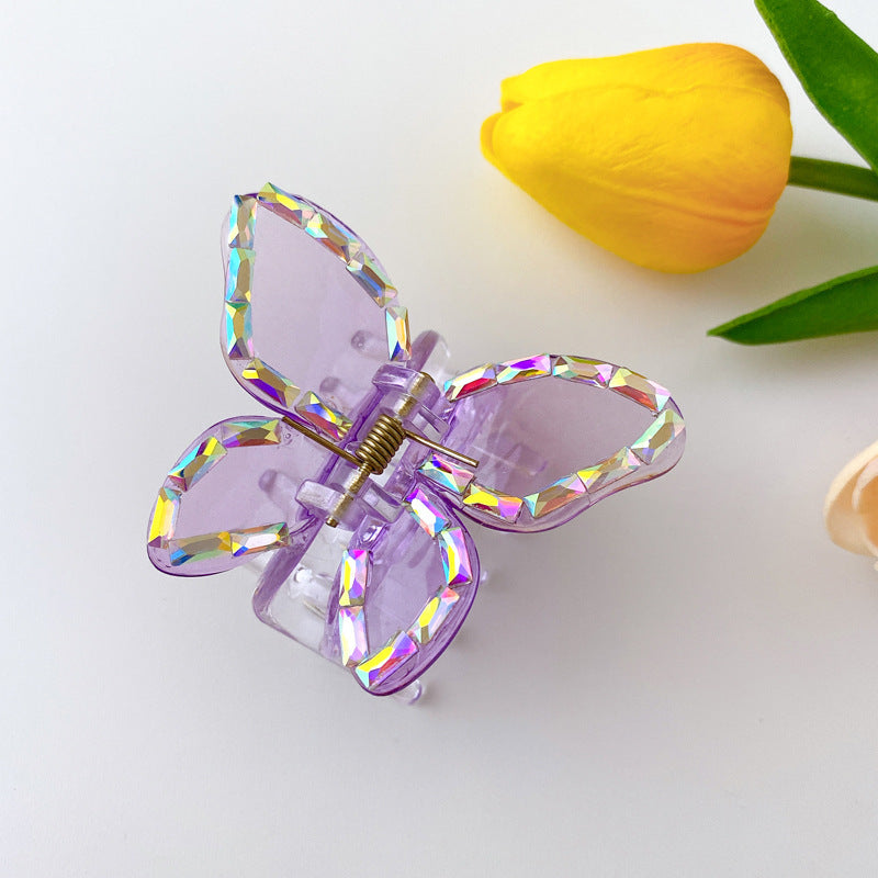 Medium Butterfly Shape Pearl Fancy Pearl Jelly Palette Hair Clip