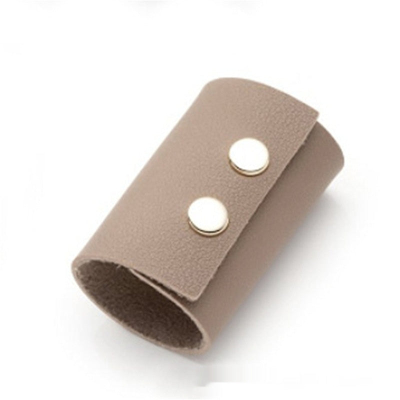Women's Retro Buckle Leather Hair Ring