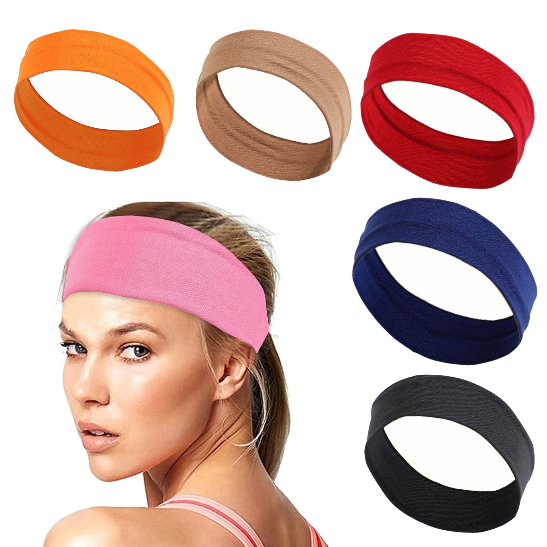 Best Yoga Headband Sports Women Sweat-absorbent Running Headband
