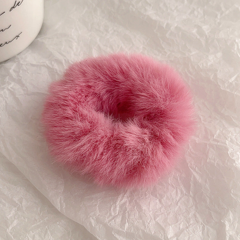 Cute Plush Intestine Hair Ring  Scrunchies  Girls' Hair Accessories
