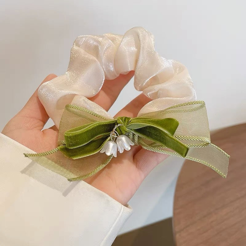 Summer Super Fairy Sweet Lace Large Intestine Hair Ring
