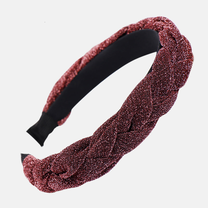 European and American New Bright Silk Headband