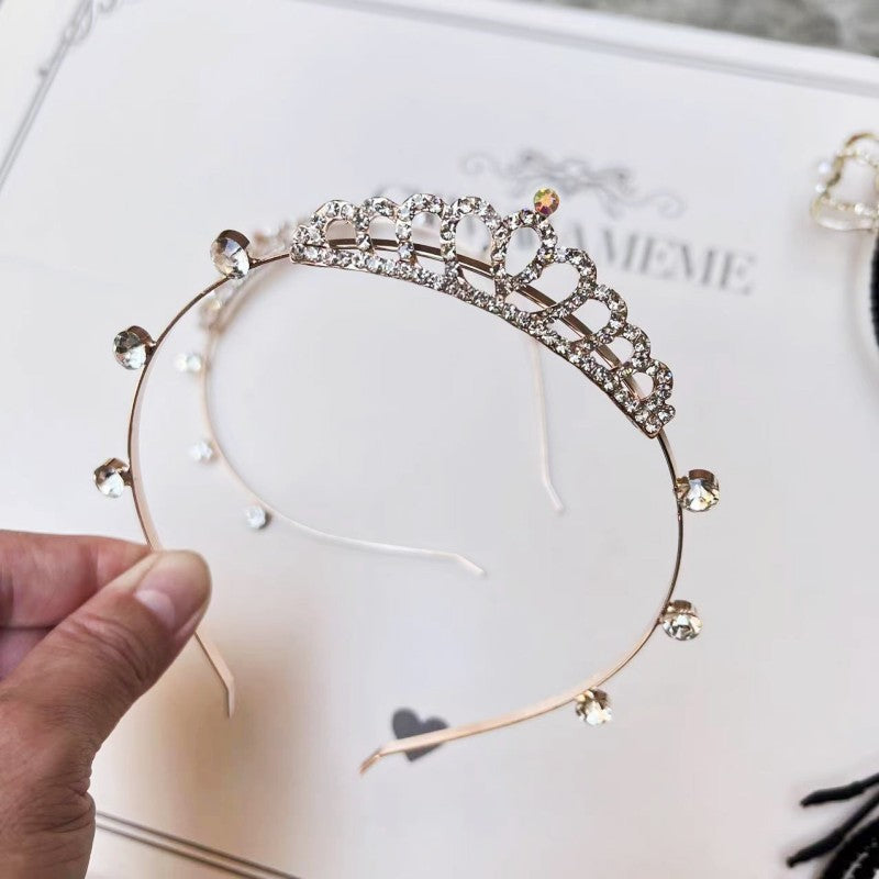 Girls Crown Headdress Children's Crown Princess Barrettes