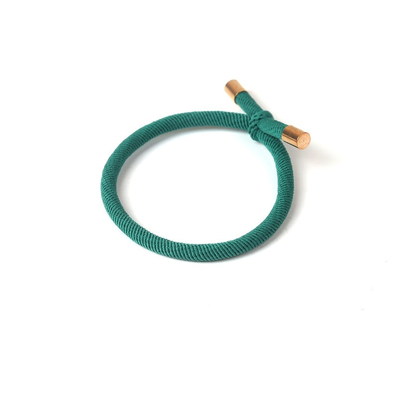 Spiral Pattern Hair Rope Bold Knotted Hair Ring Simple