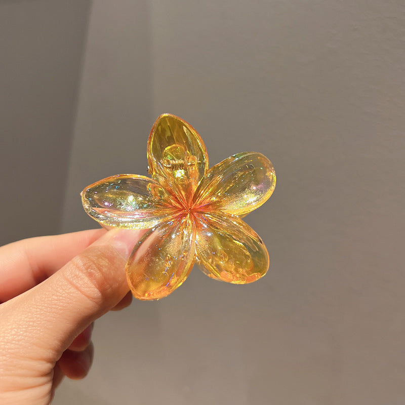 Plating Color Transparent Egg Bauhinia Barrettes Women's