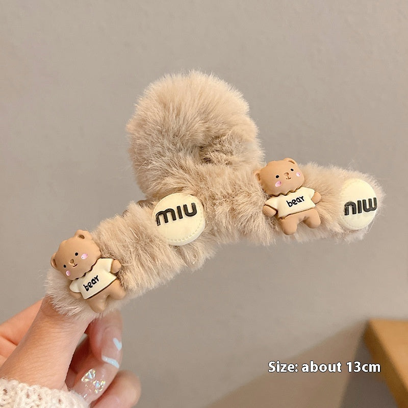 Plush Catch Shark Clip Hair Clip Headdress