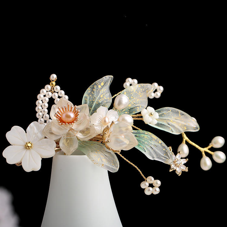 Ancient Style Handmade Hair Crown Fringed Gradient All-match Hair Accessories