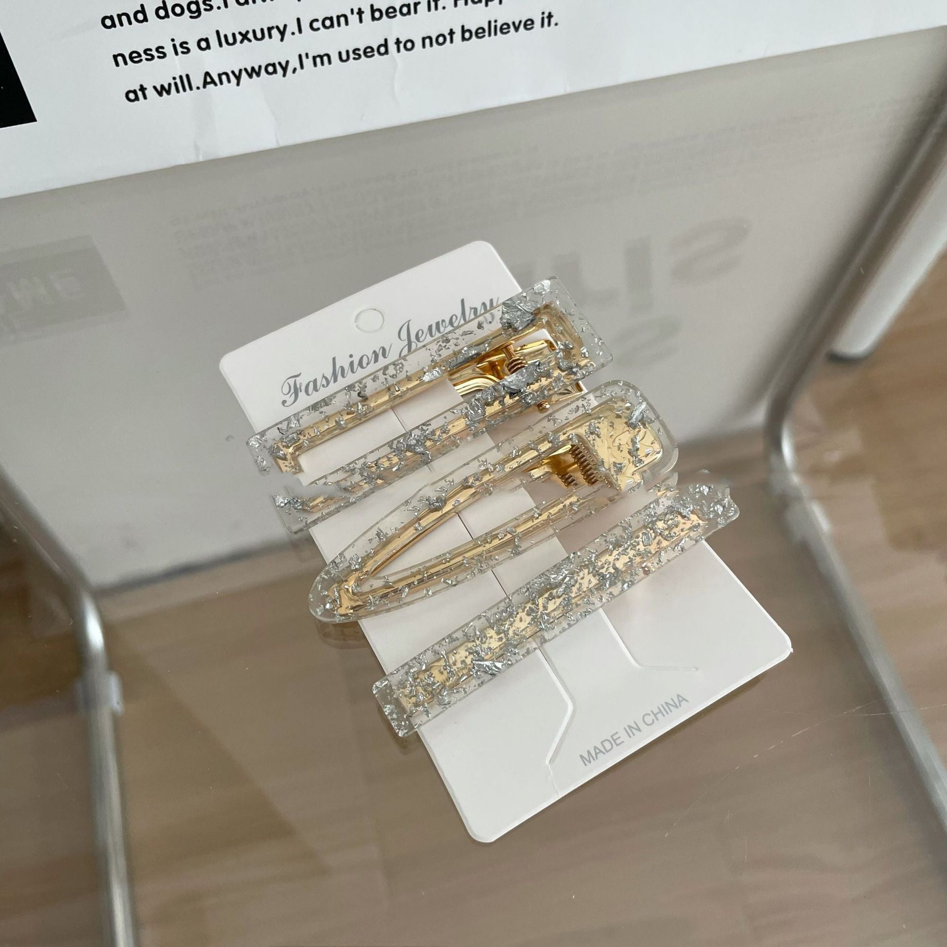 Korean Style Acetate Seamless Barrettes Summer Side Headdress