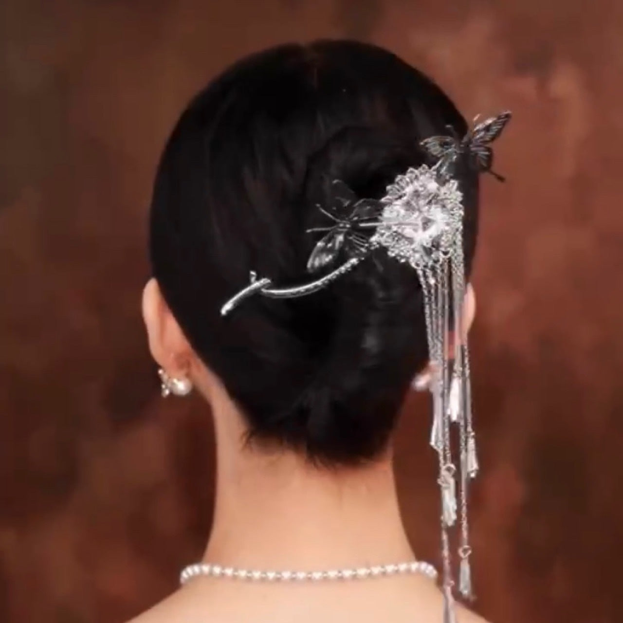 Nice Retro Tassel Delicate Atmosphere Head Flower Headdress Hair Clip