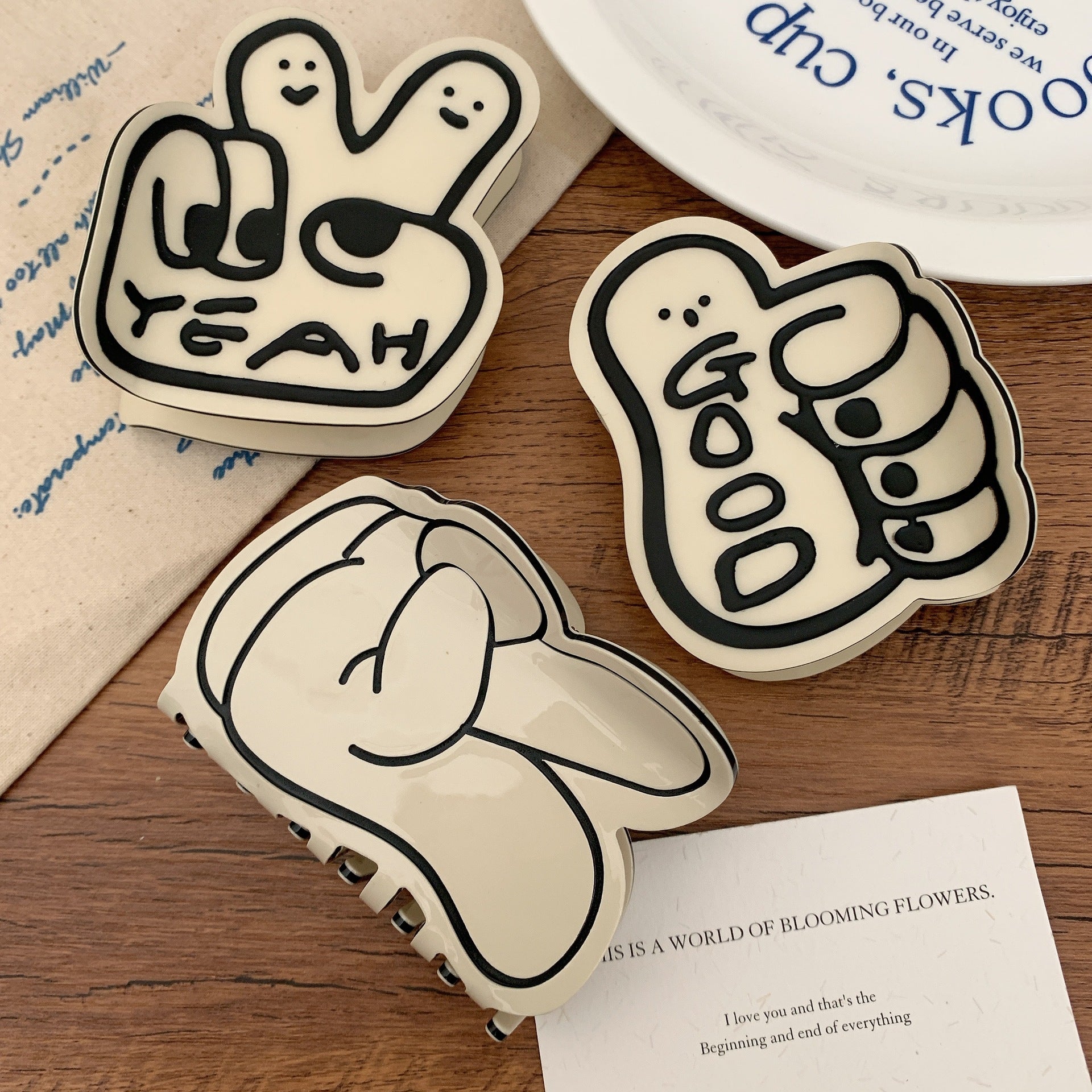 Creative Bier Gesture Thumb Gesture Barrettes