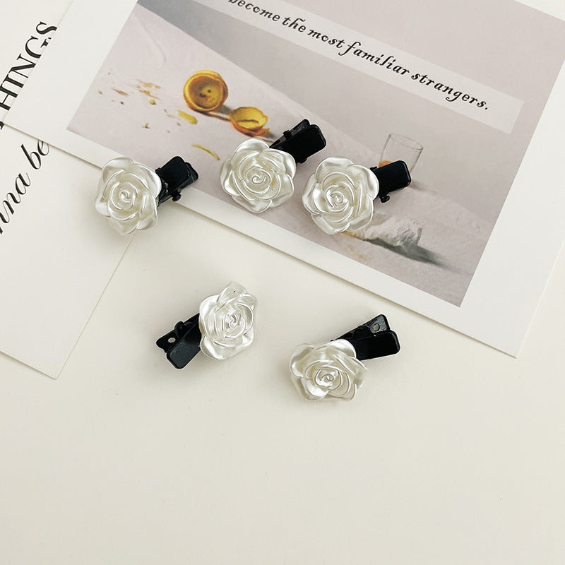 Summer Camellia Barrettes Flower Back Head Head Clip