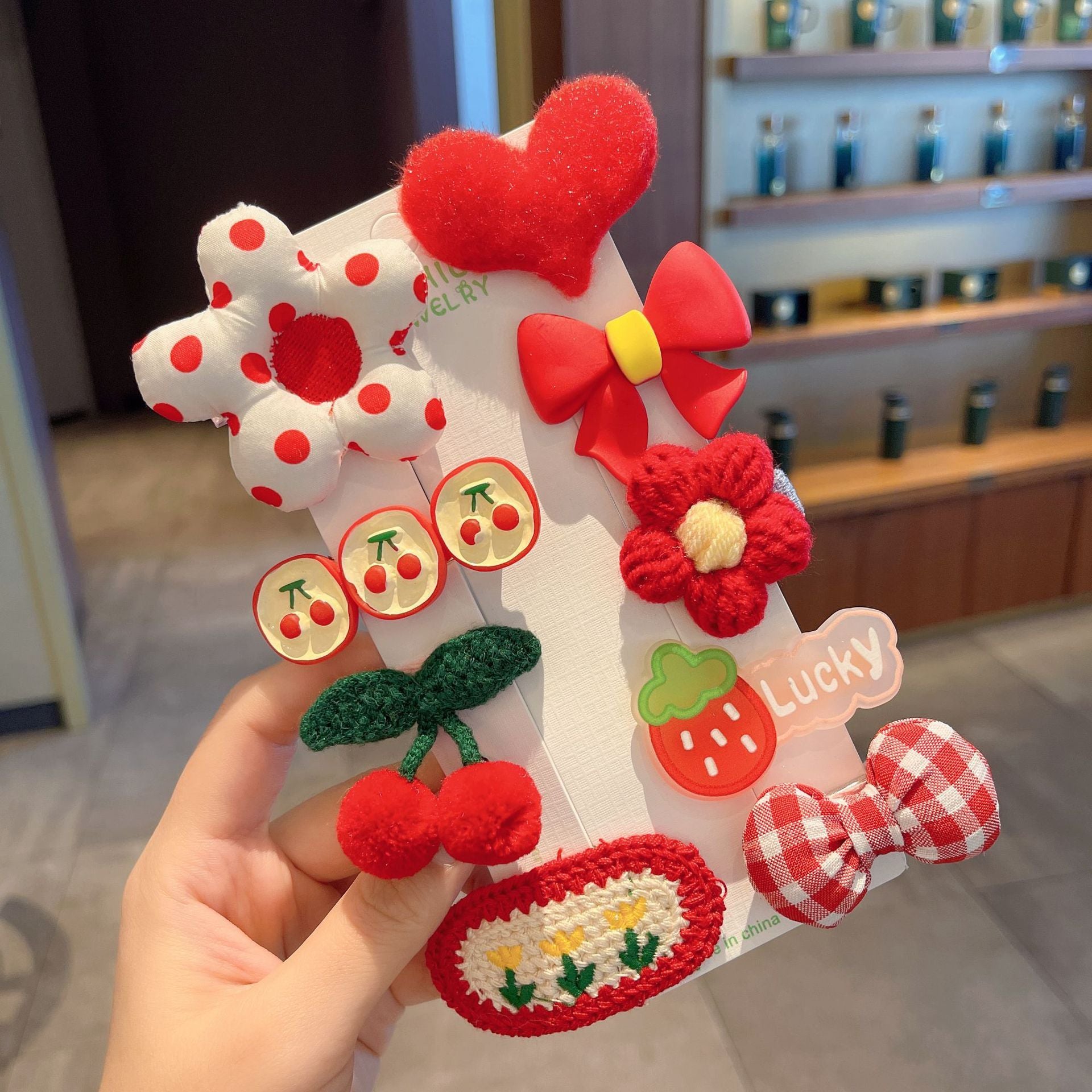 New Plush Cute Sweet Children Barrettes