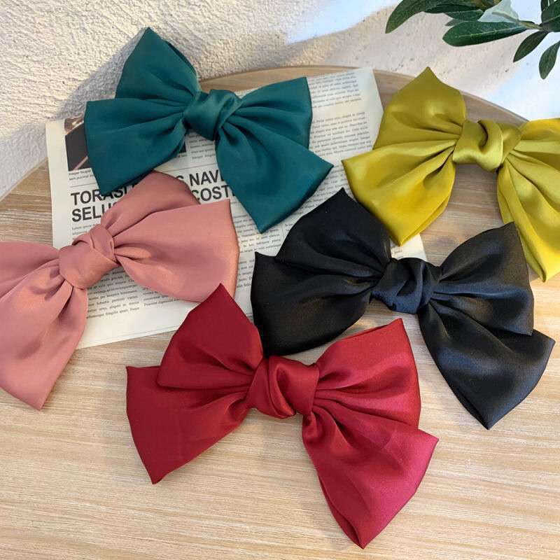Women's Fashion Personalized Chic Fabric Bowknot Barrettes