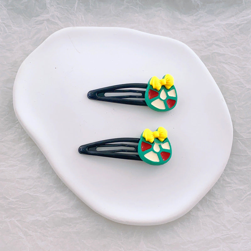 Children's Fashion Simple Christmas Hair Clip