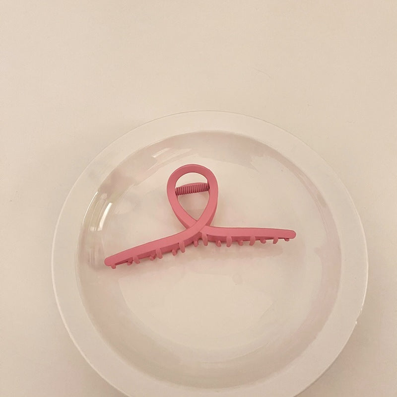 Frosted Candy Color Grabbing Clip All-match Hair Grabbing Plate Hairpin