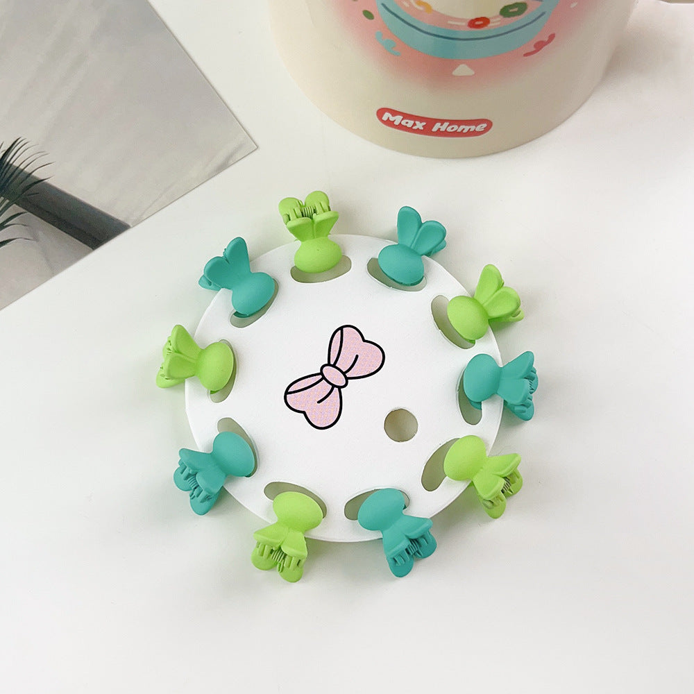 New Children's Barrettes 10 PCs Colorful Cartoon Baby Small Jaw Clip Bangs Broken Hair Princess Hairstyle Mini Hairpin