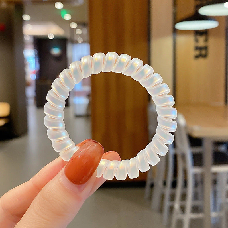Black Phone Line Hair Ring Women's Korean Style