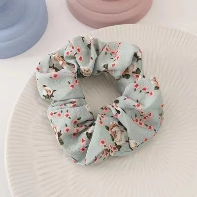 Korean Fruit Pig Large Intestine Hair Ring Organza Cute Japanese Rubber Band Female Tie